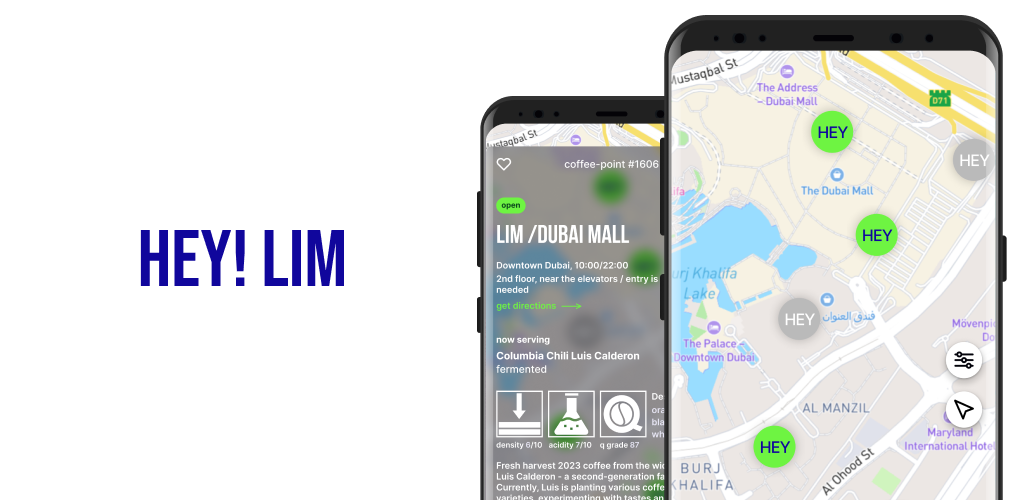 LIM Coffee app screenshots